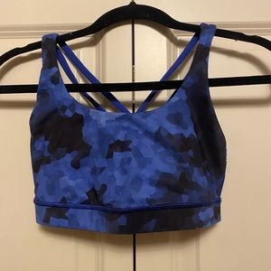 Lululemon Blue and back sports bra
